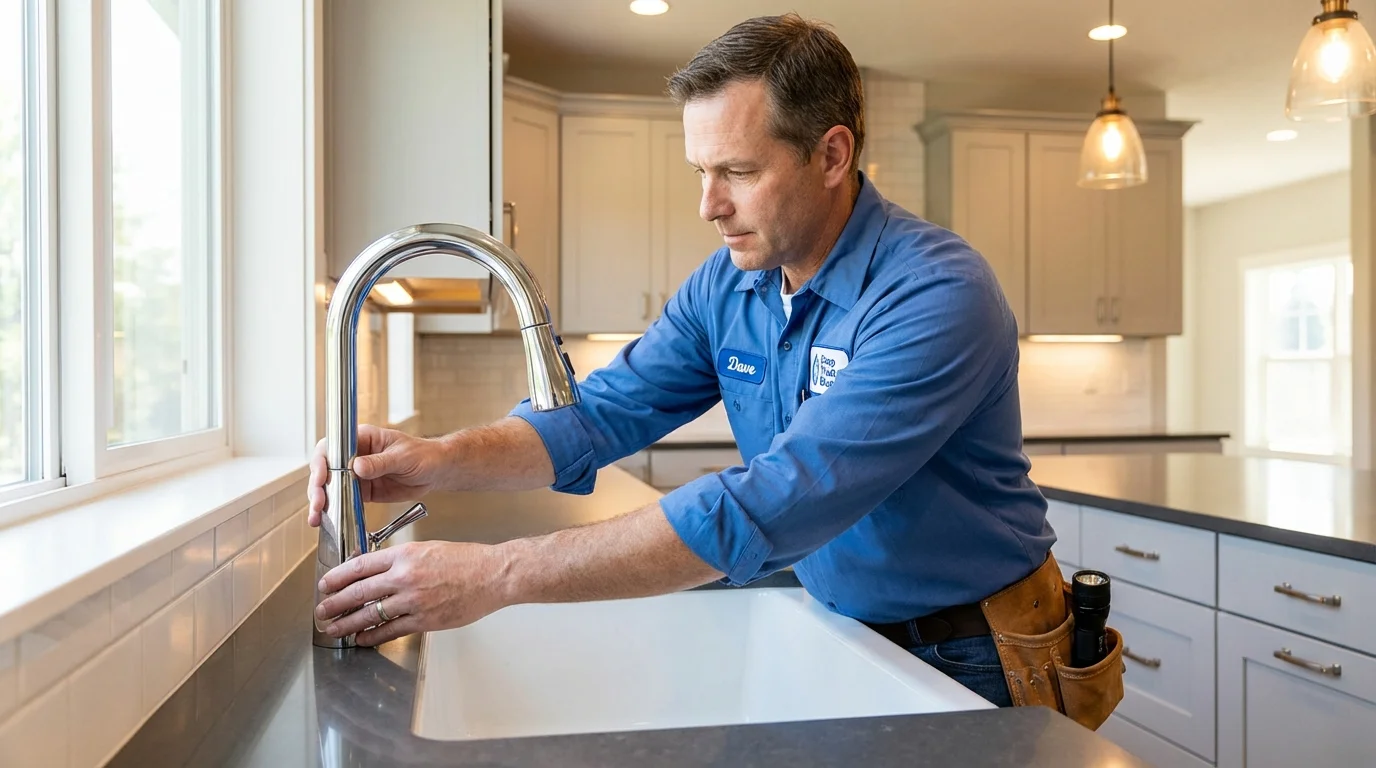 Kitchen faucet installation by Johns Plumbing LLC in Florida